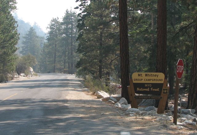 The road near the campground