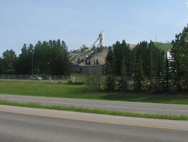 June 2, 2007: On the first road trip to Banff: Calgary ski jumps used during the 1988 Winter Olympics