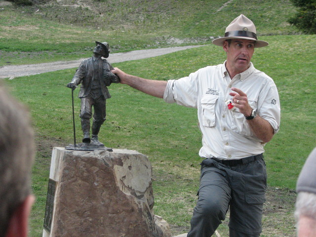 This ranger was very funny. He gave a very entertaining and interesting talk about the mountains around...