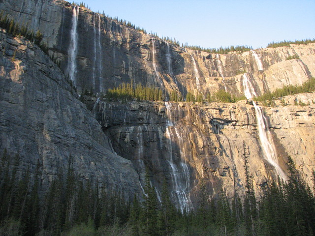 The weeping wall of waterfalls