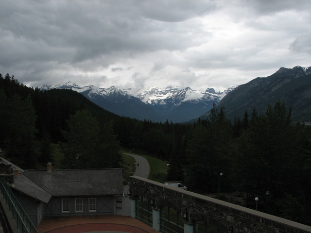 View from the Cave and Basin hot springs