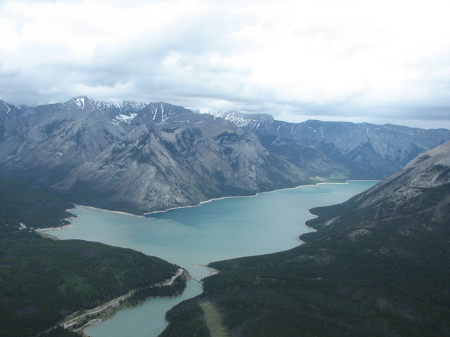 Lake Minnewanka, to the east of Banff