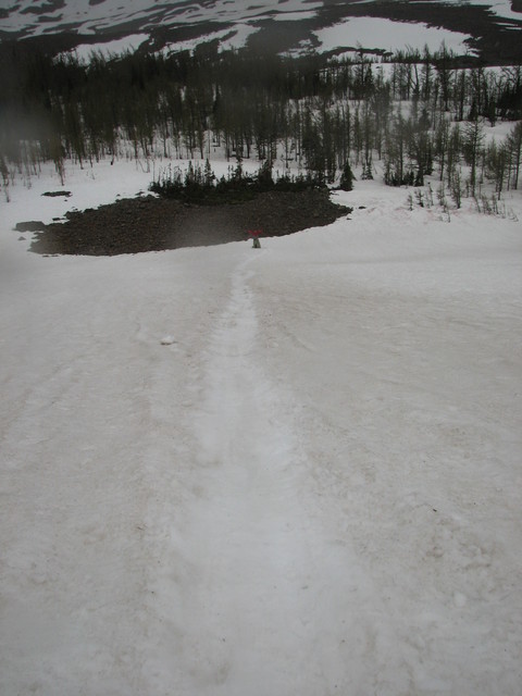 The snow track