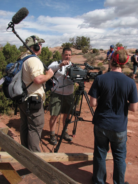 The camera crew for Magnificent Obsessions