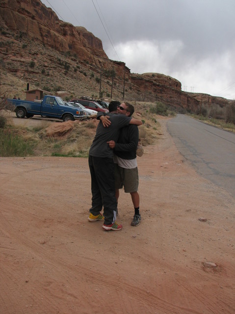 Jim and Chris saying goodbye again